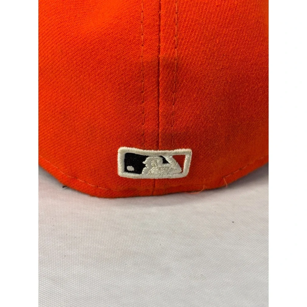 Miami Marlins New Era  59FIFTY Fitted Baseball Hat Mens Orange 7 1/4 NWOT